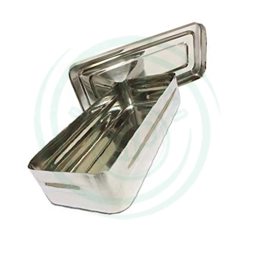 Reusable 17*7*3cm Stainless Steel Hospital Instruments Box Lid Hollow Ware Utensils Storage Basis for Surgical Instruments CE l'atelier des ustensiles