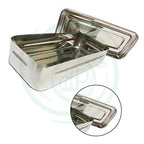 Reusable 17*7*3cm Stainless Steel Hospital Instruments Box Lid Hollow Ware Utensils Storage Basis for Surgical Instruments CE l'atelier des ustensiles