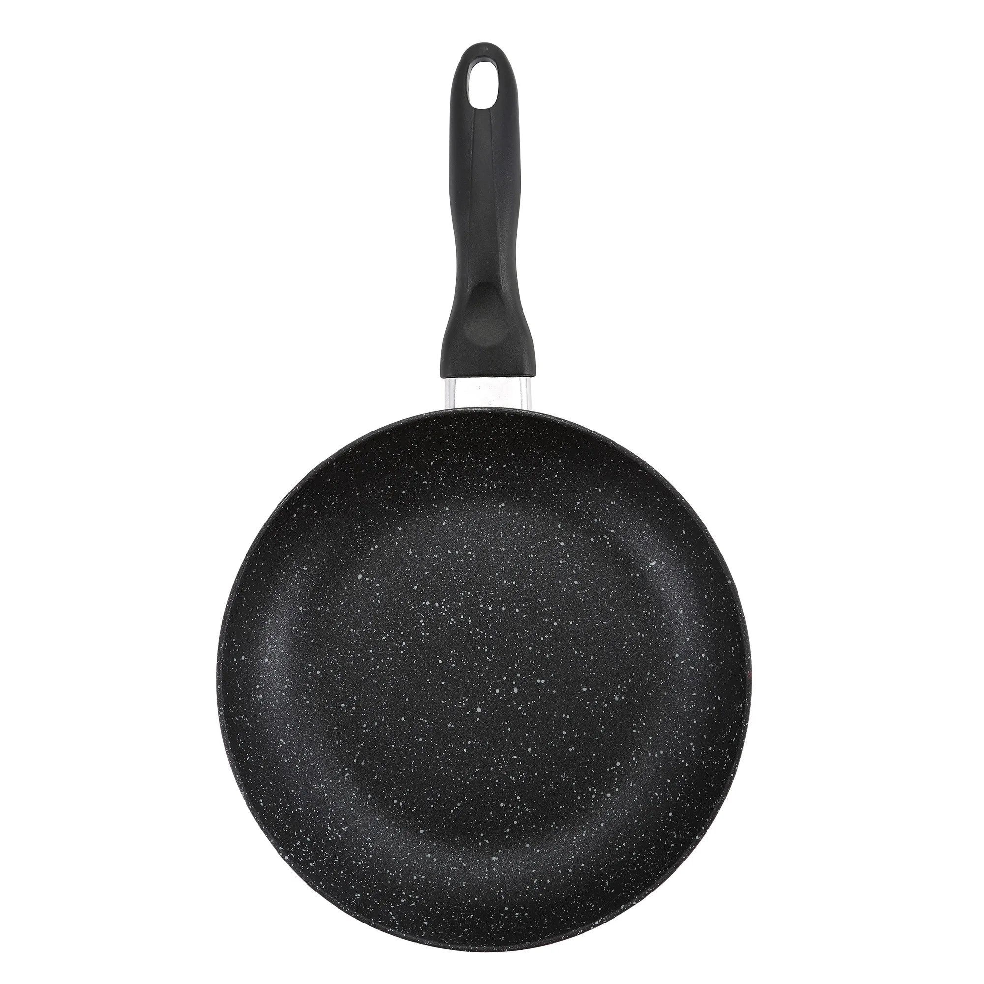 Set of 3 San Ignacio frying pans with marble coating 16 cm 20 cm 24 cm + Set of 2 silicone kitchen utensils l'atelier des ustensiles