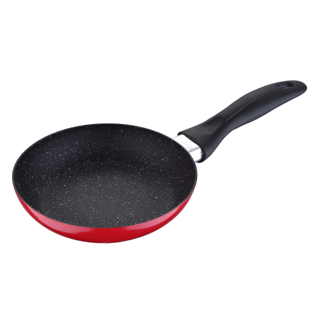 Set of 3 San Ignacio frying pans with marble coating 16 cm 20 cm 24 cm + Set of 2 silicone kitchen utensils l'atelier des ustensiles