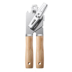 Creative 9-Piece Stainless Steel Wooden Handle Kitchen Gadget Set Egg Beater Garlic Press Can Opener Baking Utensils (Food Safe) l'atelier des ustensiles