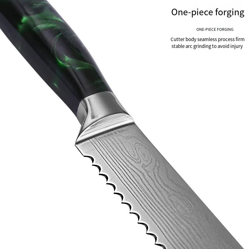 Wholesale 10pcs Multifunction Household Damascus Steel Kitchen Knife Set Custom Knives Sets for Chefs Knives l'atelier des ustensiles