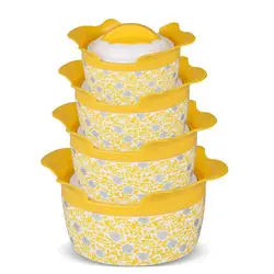 4 PCS Set Insulated Food Storage Container  Hot Pot Food Warmer Set GU Casserole Lunch Box Stainless Steel Thermal Container l'atelier des ustensiles