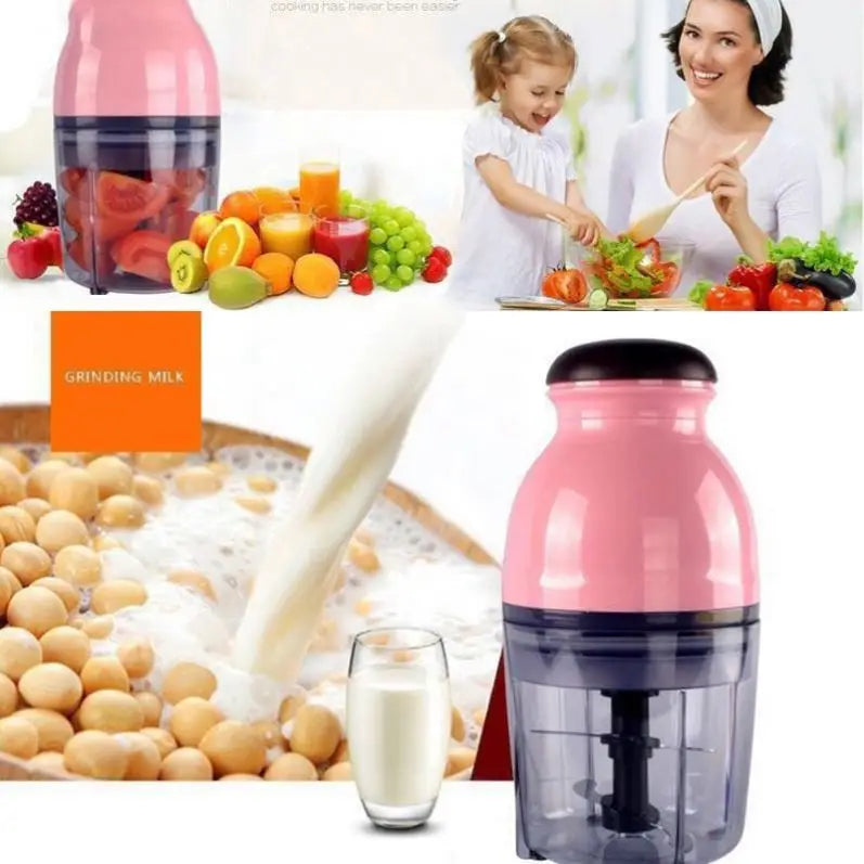 Stock Multi Functional Mini Smoothie Blender Electric Juicer Machine Food Processor Baby Food Portable Meat Blender Household l'atelier des ustensiles