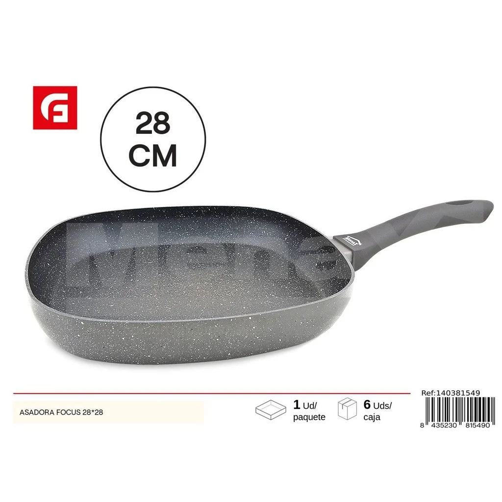 Focus Grill Pan 28x28 cm - Kitchen Utensils l'atelier des ustensiles