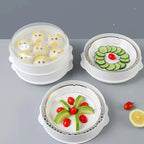 New Microwave Oven Steamer Office Meals Steamed Bread Heating Plastic Steamer with Cover M Steamer Kitchen Utensils l'atelier des ustensiles