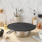 Cooking Heat Resisting Handle Frying Pan Lid Water Filter Net Silicone Splatter Screen Anti Oil Splatter Oil Splash Guard l'atelier des ustensiles