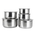 Factory Direct Sale Classic Design 5 PCS Stainless Steel Soup Pot Cookware Sets Silver Pots Kitchen l'atelier des ustensiles