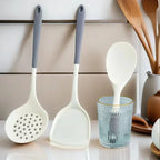 Household Silicone Spatula Soup Spoon Kitchen Utensils Anti-scalding High Temperature Resistant Daily Use Non-Stick l'atelier des ustensiles