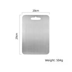 CIEUIS 100% Titanium Safe Anti-Bacterial Cutting Board Double-sided 2MM Chopping Board for Kitchen l'atelier des ustensiles