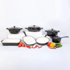 Custom Logo 4-Piece Classic Design Enamel Casserole Set Iron Pot Dutch Oven for Home Kitchen Cooking Made of Durable Metal l'atelier des ustensiles