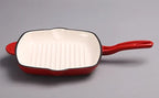 Beyond Classic Design Cast Iron Casserole Dish Enamel Coated Shallow Sea with Durable Metal Construction l'atelier des ustensiles