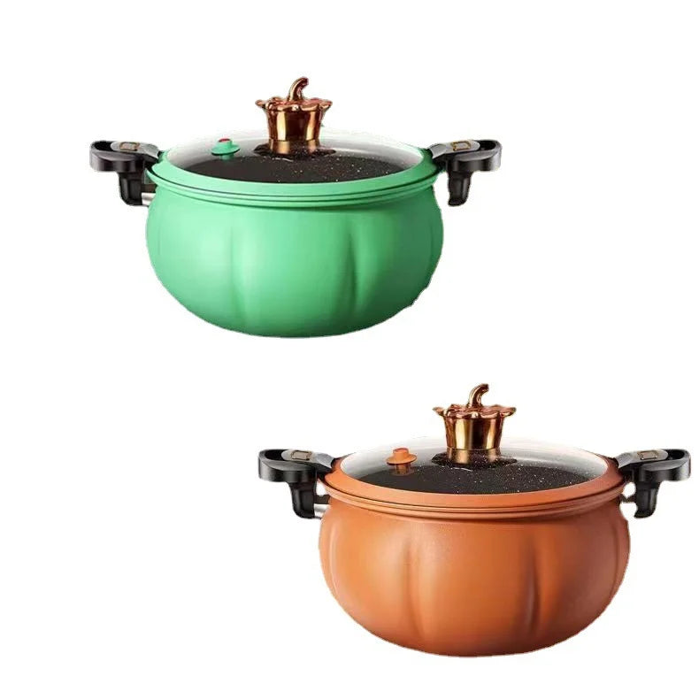 Factory Carbon Steel Pumpkin Casserole  Pressured Lid  Non Stick Cooking Pots  Wholesale Retailer Kitchen Use Ready to Ship l'atelier des ustensiles