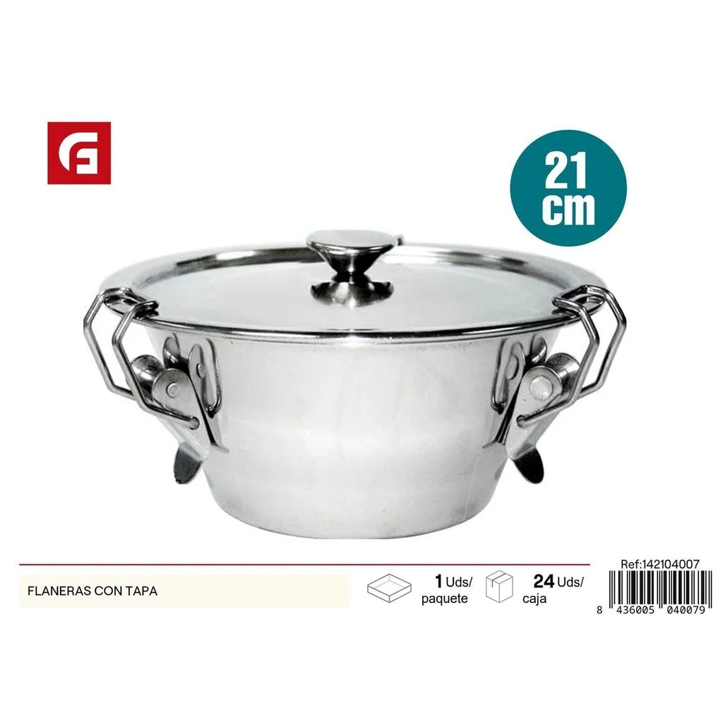 Flan pans with lids 21cm - Kitchen utensils l'atelier des ustensiles