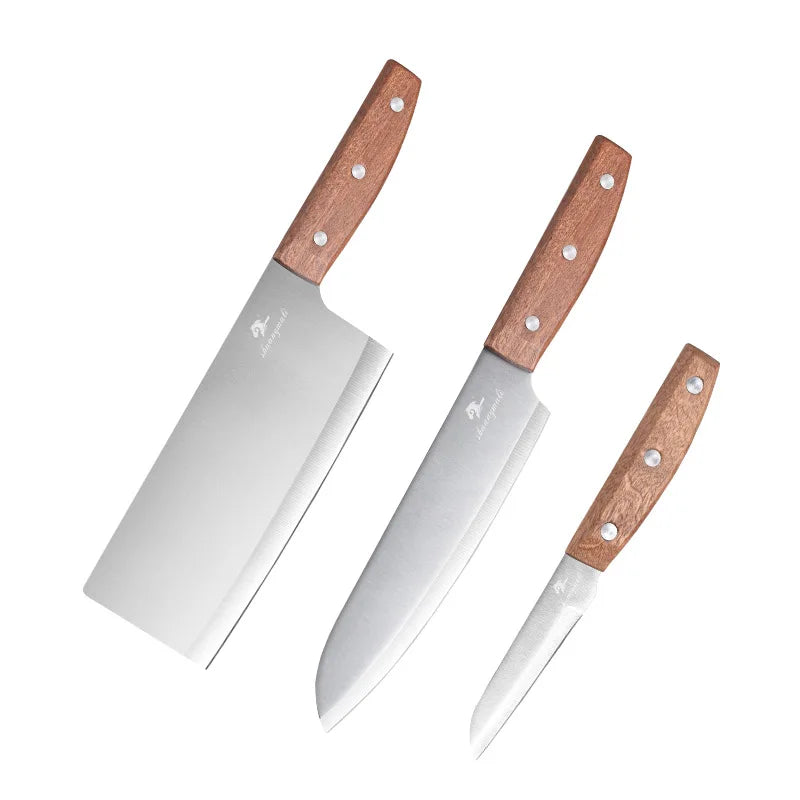 Latest Design Ultra Sharp Pakka Wood Knife Set 6 Pcs Professional Kitchen Chef Knife Set With Block l'atelier des ustensiles