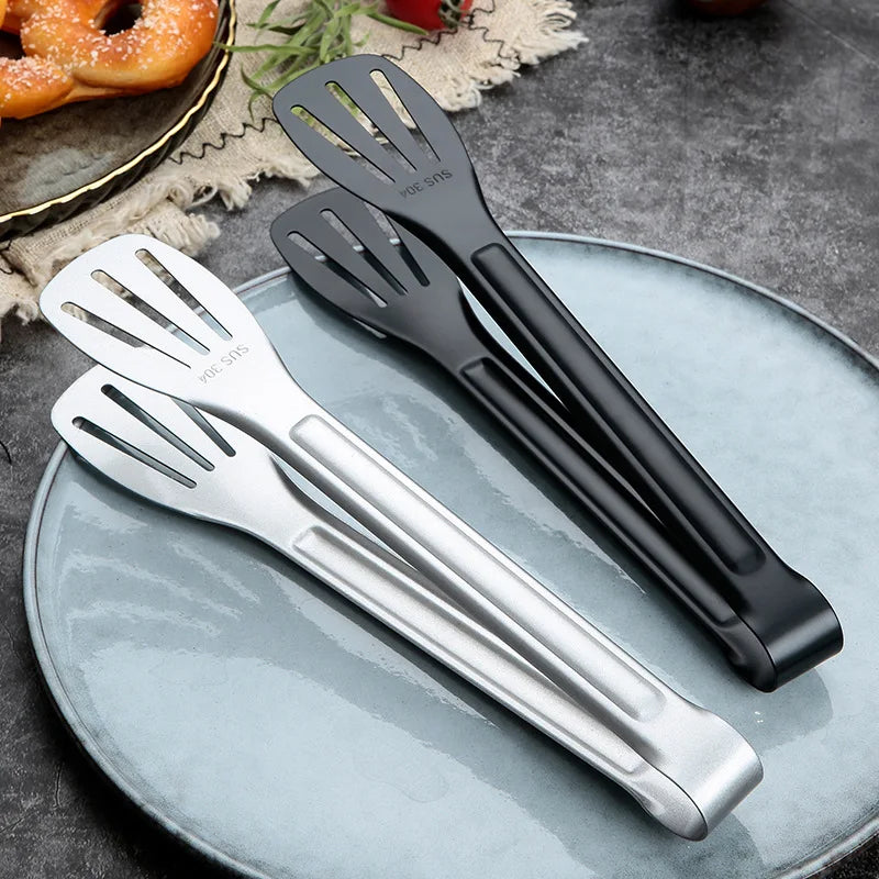 Durable Stainless Steel 1 Set Kitchen Gadget Utensils Thickened Barbecue Clip for Serving Bread Home Kitchen Cooking Tools l'atelier des ustensiles