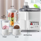 Quality Electric Juicer Blender Mixer Grinder Machine with Dry Mill for Home Kitchen Use Food Processor Plastic Container l'atelier des ustensiles
