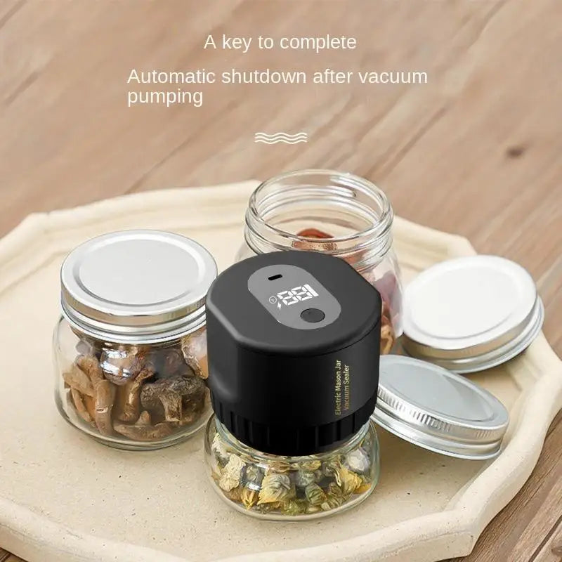 Wholesale Kitchen Tools Automatic Kit Food Storage Regular Mouth Jar Lids Electric  Jar Vacuum Sealing Machine l'atelier des ustensiles