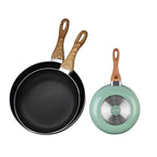 Modern Green Metal Cookware Set Sustainable Aluminum and Cast Aluminum Kitchen Utensils for Home Use for Steam Cooking l'atelier des ustensiles