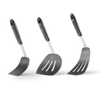 Best Heat Resistant 4 Piece Silicone Cooking Utensil Pancake Slotted Turner Spatula Set l'atelier des ustensiles