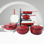 Custom Kitchen Minimalist Enameled Cast Iron Pots Pans  Induction Dutch Oven Casserole Fry Pan Oven Set l'atelier des ustensiles
