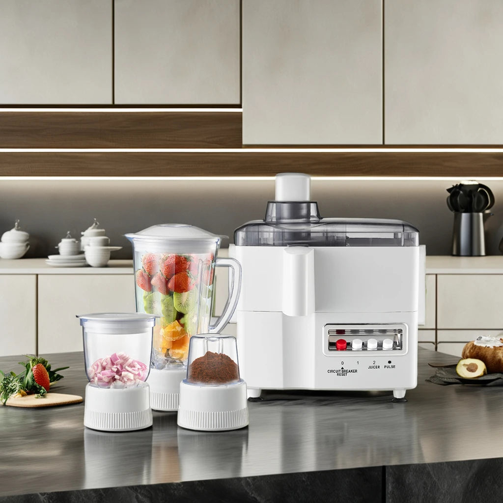 Quality Electric Juicer Blender Mixer Grinder Machine with Dry Mill for Home Kitchen Use Food Processor Plastic Container l'atelier des ustensiles