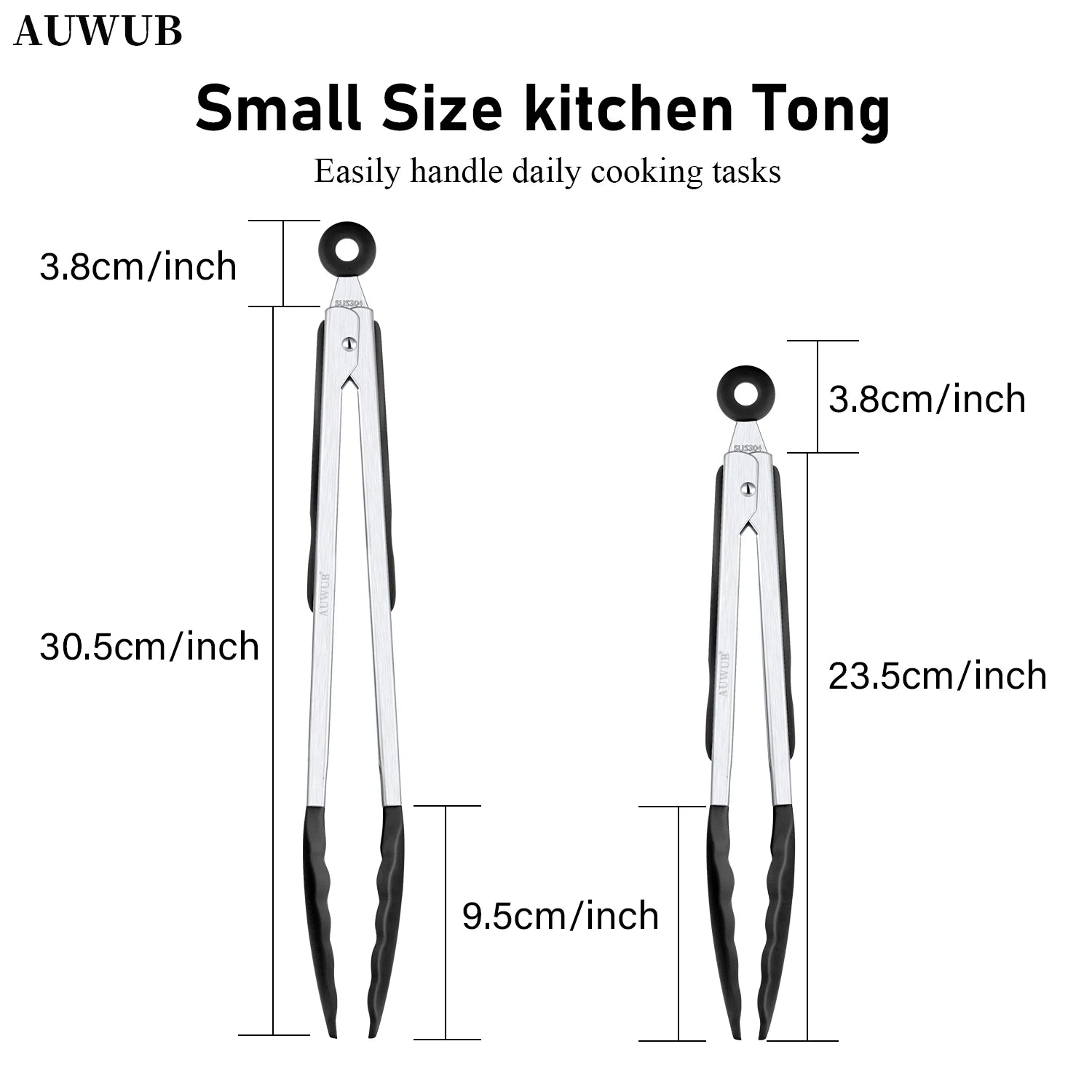 9+12 Inch Silicone Food Tong Stainless Steel Silicone Non-slip Cooking Clip Clamp BBQ Salad Tools Cooking Kitchen Accessories l'atelier des ustensiles