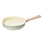 BOREINE Modern Healthy Quality Aluminum Non-Stick Cookware Set Glass Lid Wood Handle Oven Safe Durable for Home Kitchen l'atelier des ustensiles