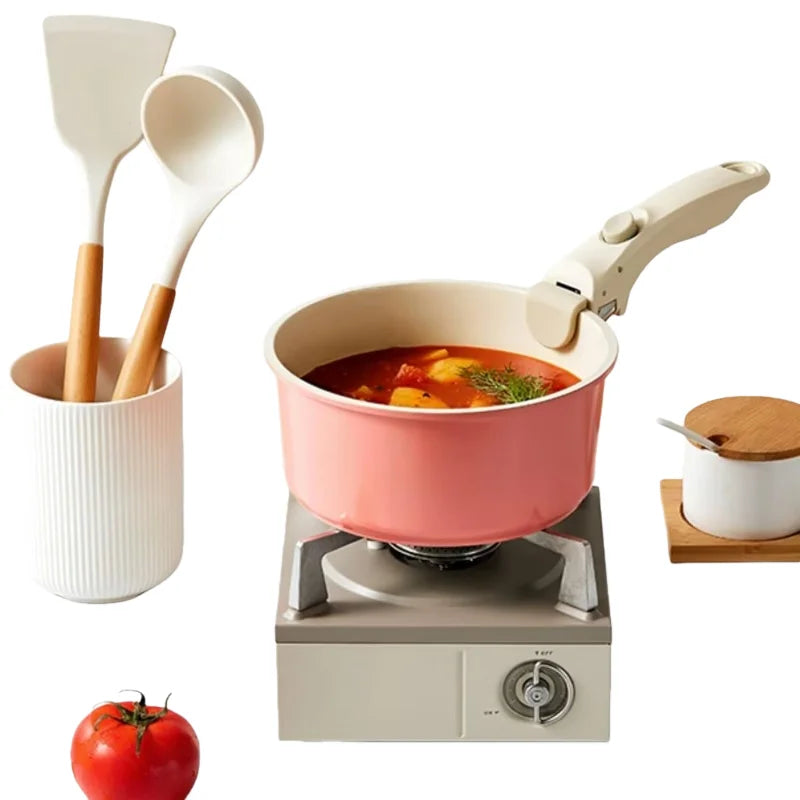 Outdoor Camping Cookware Removable Pot Handle Heat-Resistant Universal Detachable Handle for Milk Pot Frying Pan Kitchen Tool l'atelier des ustensiles
