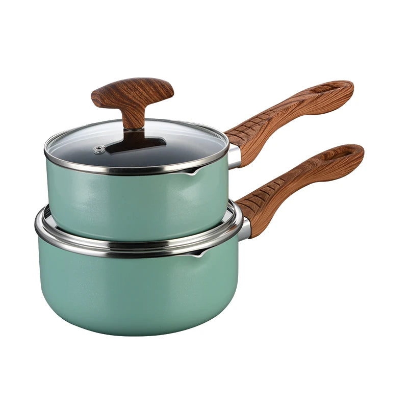 Modern Green Metal Cookware Set Sustainable Aluminum and Cast Aluminum Kitchen Utensils for Home Use for Steam Cooking l'atelier des ustensiles