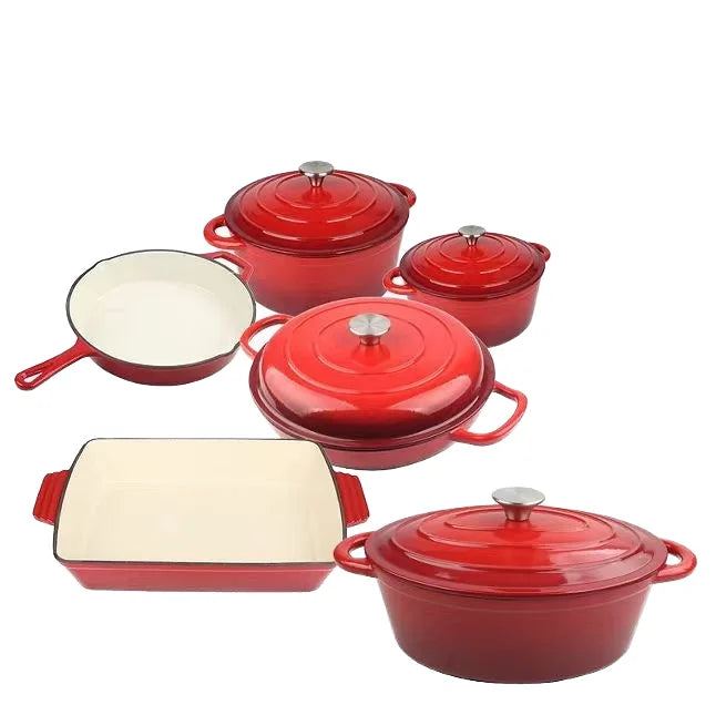 Beyond Classic Design Cast Iron Casserole Dish Enamel Coated Shallow Sea with Durable Metal Construction l'atelier des ustensiles