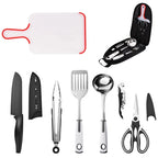 Top Seller Camping & Hiking Products Utensil Set Slicer Food Tong Camping Kitchen Camping Grills l'atelier des ustensiles