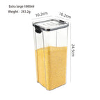 2024 Wholesale Transparent Sealed Air Tight PET Food Storage Tank for Kitchen and Home Use l'atelier des ustensiles