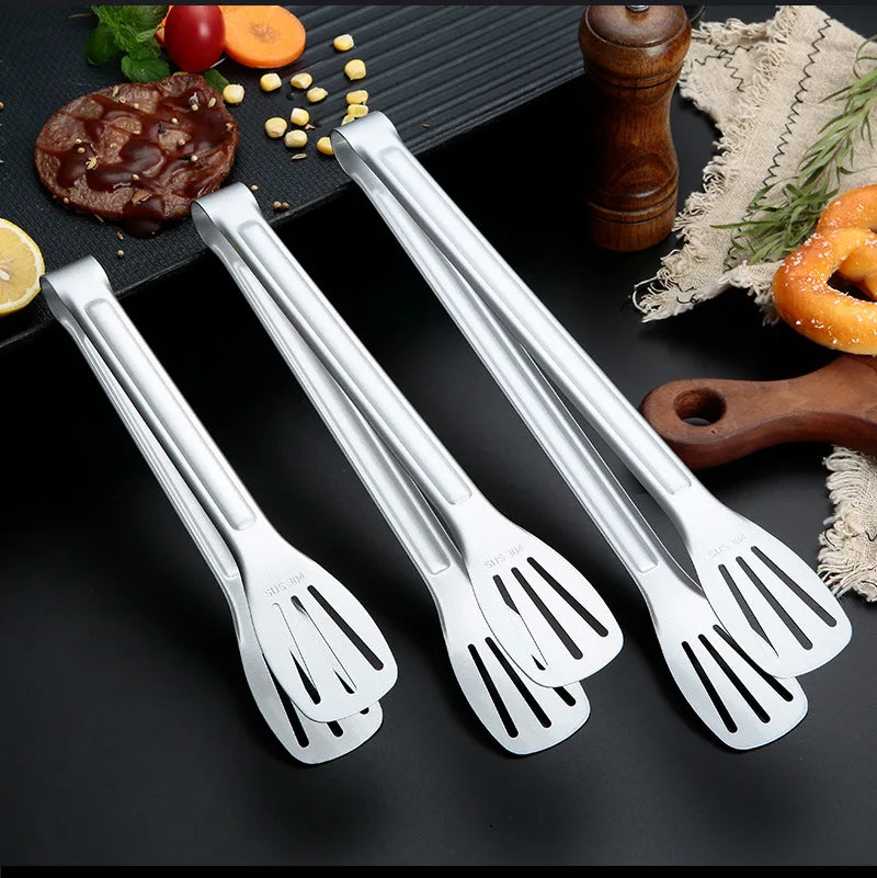 Durable Stainless Steel 1 Set Kitchen Gadget Utensils Thickened Barbecue Clip for Serving Bread Home Kitchen Cooking Tools l'atelier des ustensiles