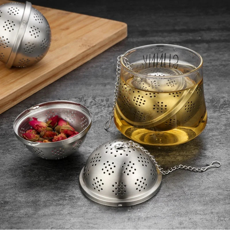 Hot Selling 304 Stainless Steel  Kitchen Tool  Cooking Seasoning Box Tea Hourglass Filter Soup Brine Spice Ball l'atelier des ustensiles