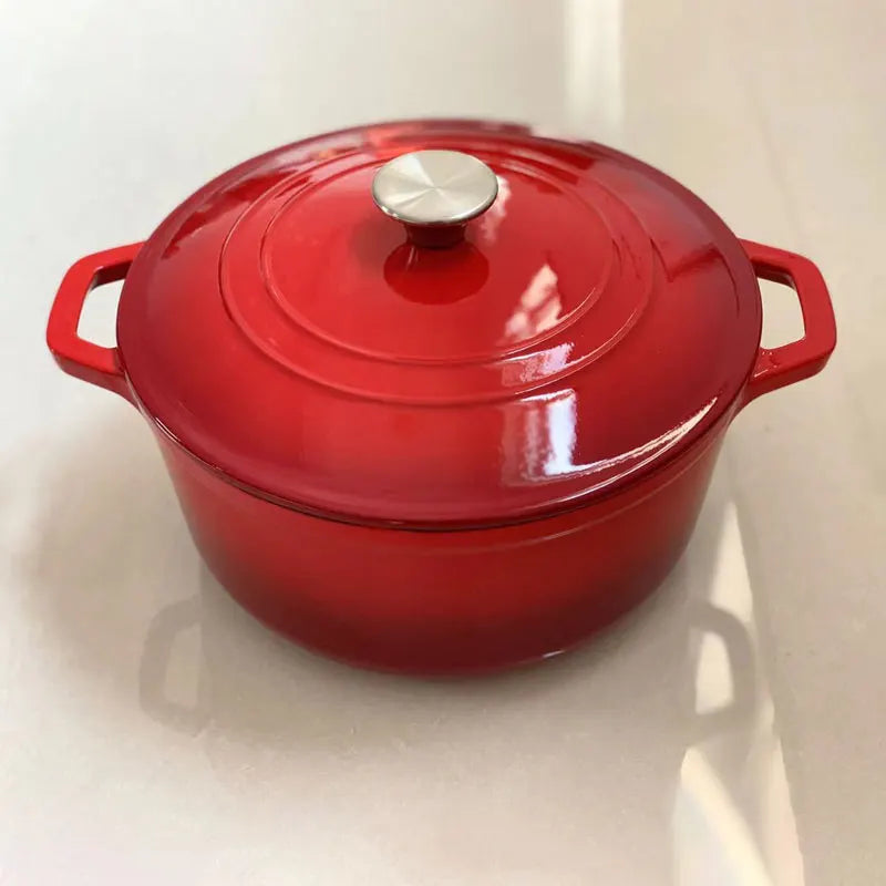 Four hollandais Unique bleu marine de haute qualité, Pot en fonte émaillée avec couvercle, casserole, Casserole, accessoires de cuisine, outils de cuisine l'atelier des ustensiles