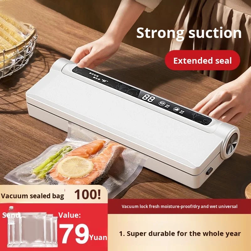 Fully Automatic 2.1-5.0L Capacity Plastic Vacuum Sealer for Kitchen 21cm Sealing Width for Household Use on Food Utensils l'atelier des ustensiles