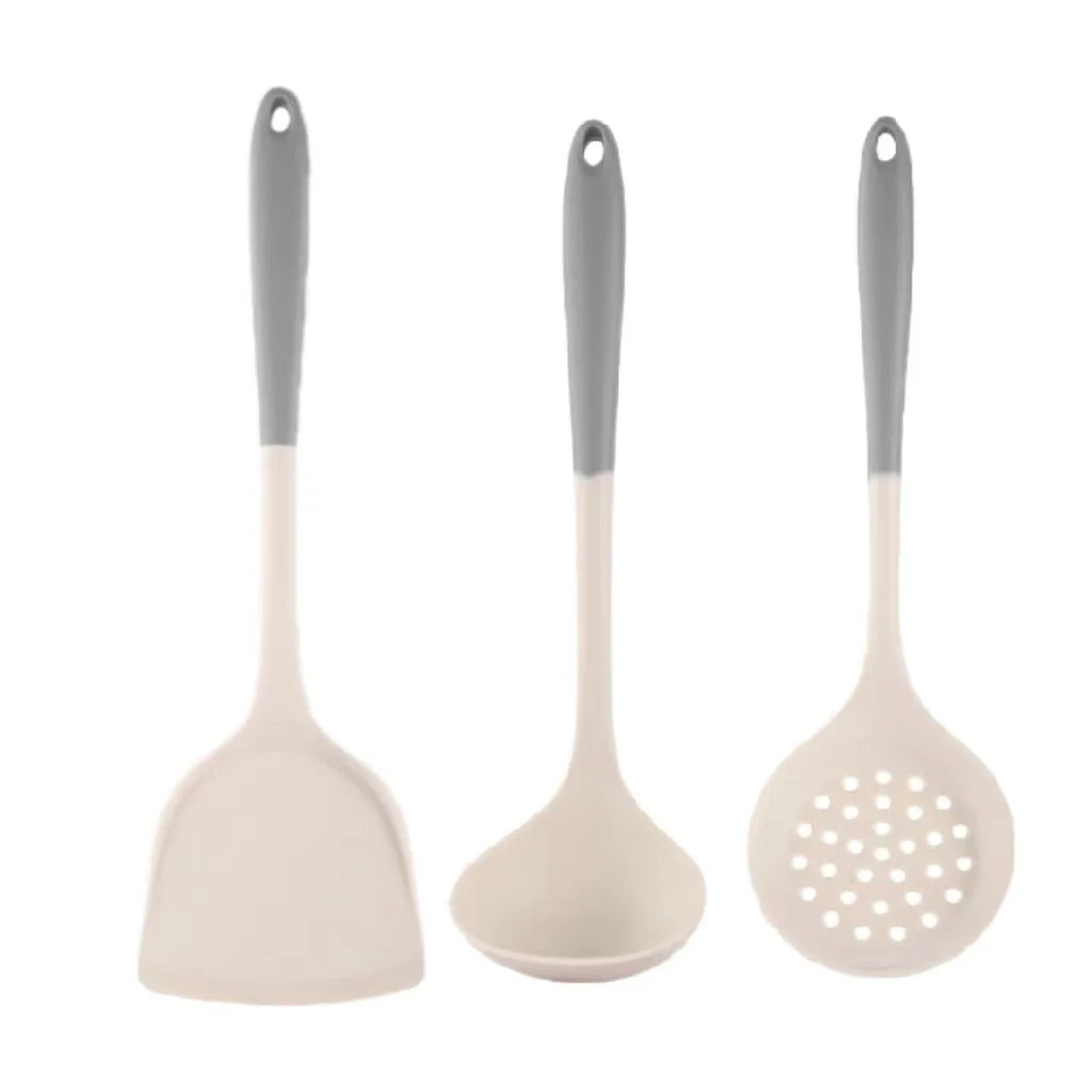Household Silicone Spatula Soup Spoon Kitchen Utensils Anti-scalding High Temperature Resistant Daily Use Non-Stick l'atelier des ustensiles
