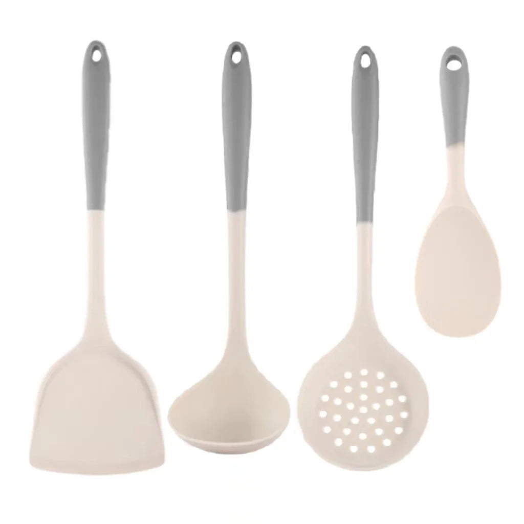Household Silicone Spatula Soup Spoon Kitchen Utensils Anti-scalding High Temperature Resistant Daily Use Non-Stick l'atelier des ustensiles