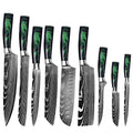 Wholesale 10pcs Multifunction Household Damascus Steel Kitchen Knife Set Custom Knives Sets for Chefs Knives l'atelier des ustensiles