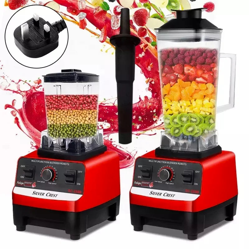 Double Cup 2L Multi-function Mixer, Supplementary Food Processor, Household Flour Mill, Grain Soybean Milk Machine l'atelier des ustensiles