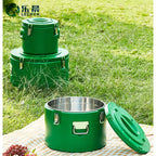 Extra Large Double Insulated Bucket Picnic Ice Cooler Box Storage Box Food Warmer Hotpot Food Warmer Casserole 3pcs Set15/30/50L l'atelier des ustensiles