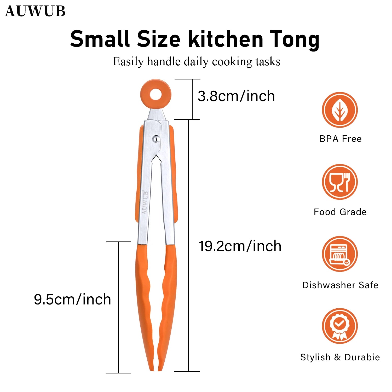 Top Trending 7 Inch Stainless Steel Cooking Tongs with Silicone Tips Non-Slip Food Utensils for Locking and Cooking l'atelier des ustensiles
