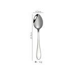 Stainless Steel Tableware 1012 Knife, Fork and Spoon Simple Style Gold-plated Tableware 4-piece Gift Box Set l'atelier des ustensiles