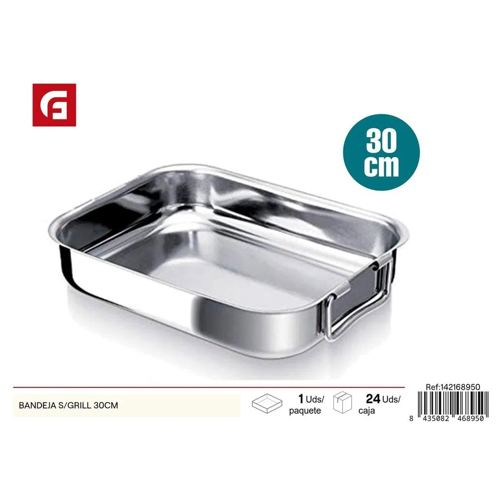 Stainless steel grill tray 30 cm - Kitchen utensils l'atelier des ustensiles