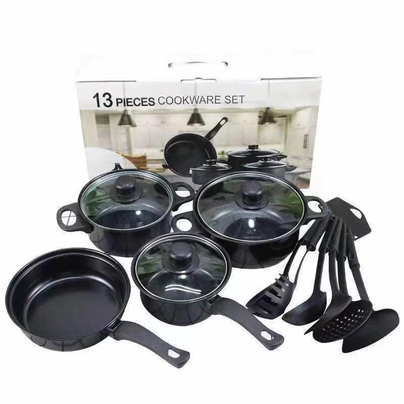 13-Piece Cookware Sets Pots and Pans Kit Kitchen Utensil Set Kitchenware Gifts for Friends and Family Cooking Set l'atelier des ustensiles