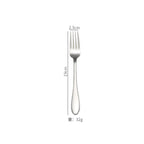 Stainless Steel Tableware 1012 Knife, Fork and Spoon Simple Style Gold-plated Tableware 4-piece Gift Box Set l'atelier des ustensiles