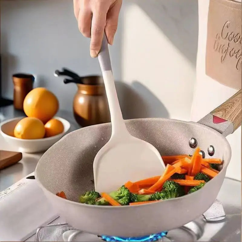 Household Silicone Spatula Soup Spoon Kitchen Utensils Anti-scalding High Temperature Resistant Daily Use Non-Stick l'atelier des ustensiles