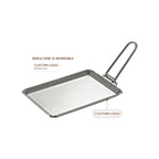Campingmoon Outdoor Camping Picnic Kitchen Utensils Cookware Stainless Steel Fry Pan l'atelier des ustensiles