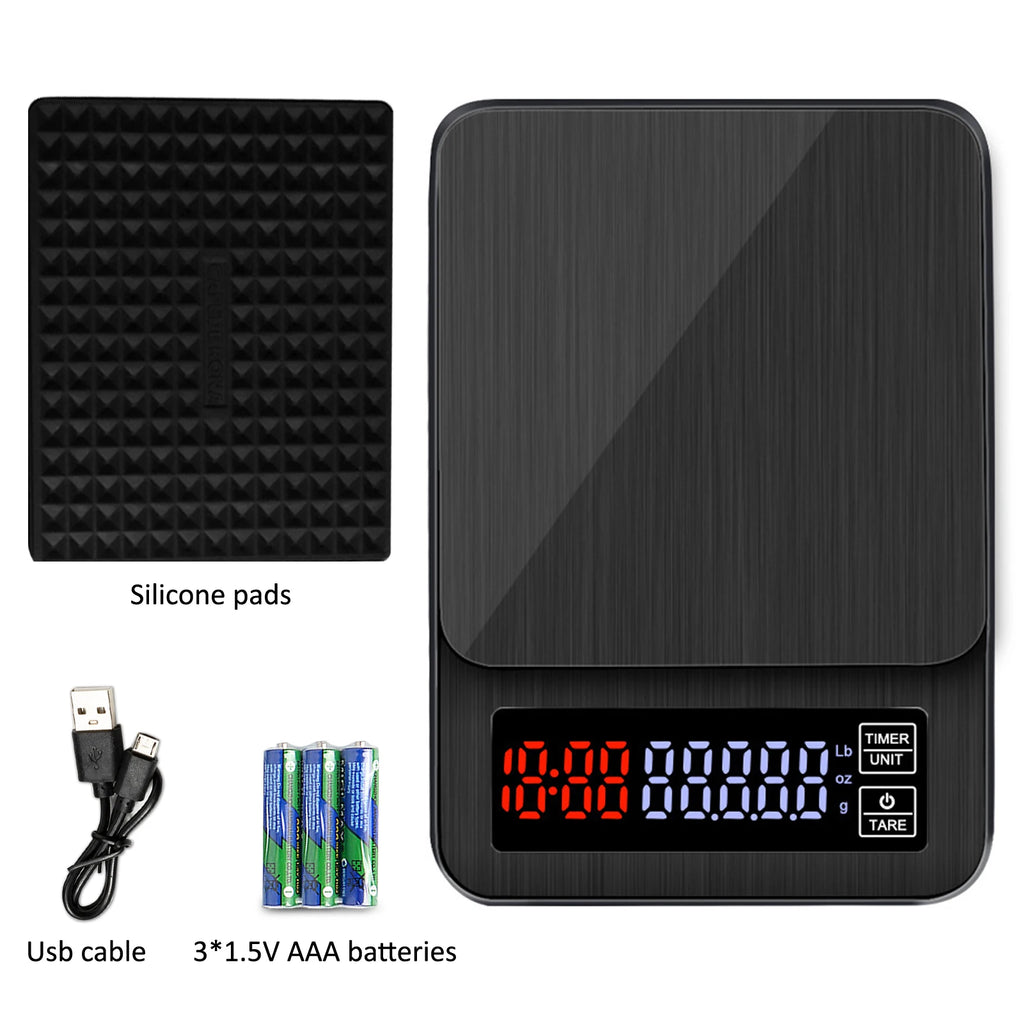 Mini 5000G Smart Food Scale Stainless Steel ABS Utensils Mini Coffee Kitchen Weighing Scale l'atelier des ustensiles